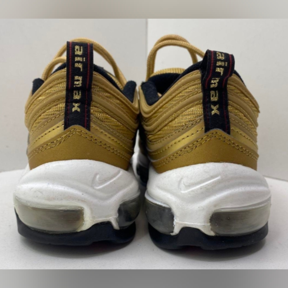 Nike Air Max 97 Correlate Metallic Gold Sneakers Women's 8 Size NIB MSRP $185 - Picture 5 of 9